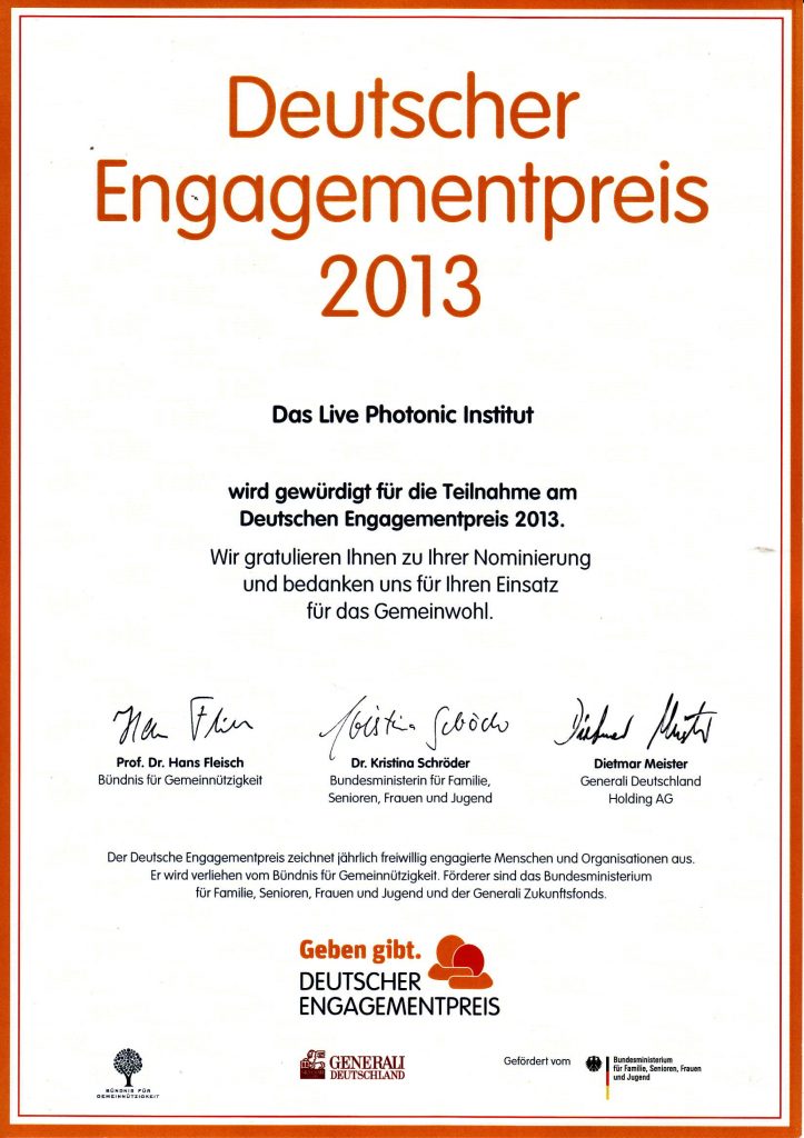 Premio Deutscher Engagementpreis 2013